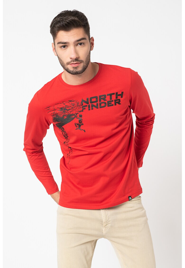 NORTHFINDER Bluza cu imprimeu logo Abdiel - Pled.ro