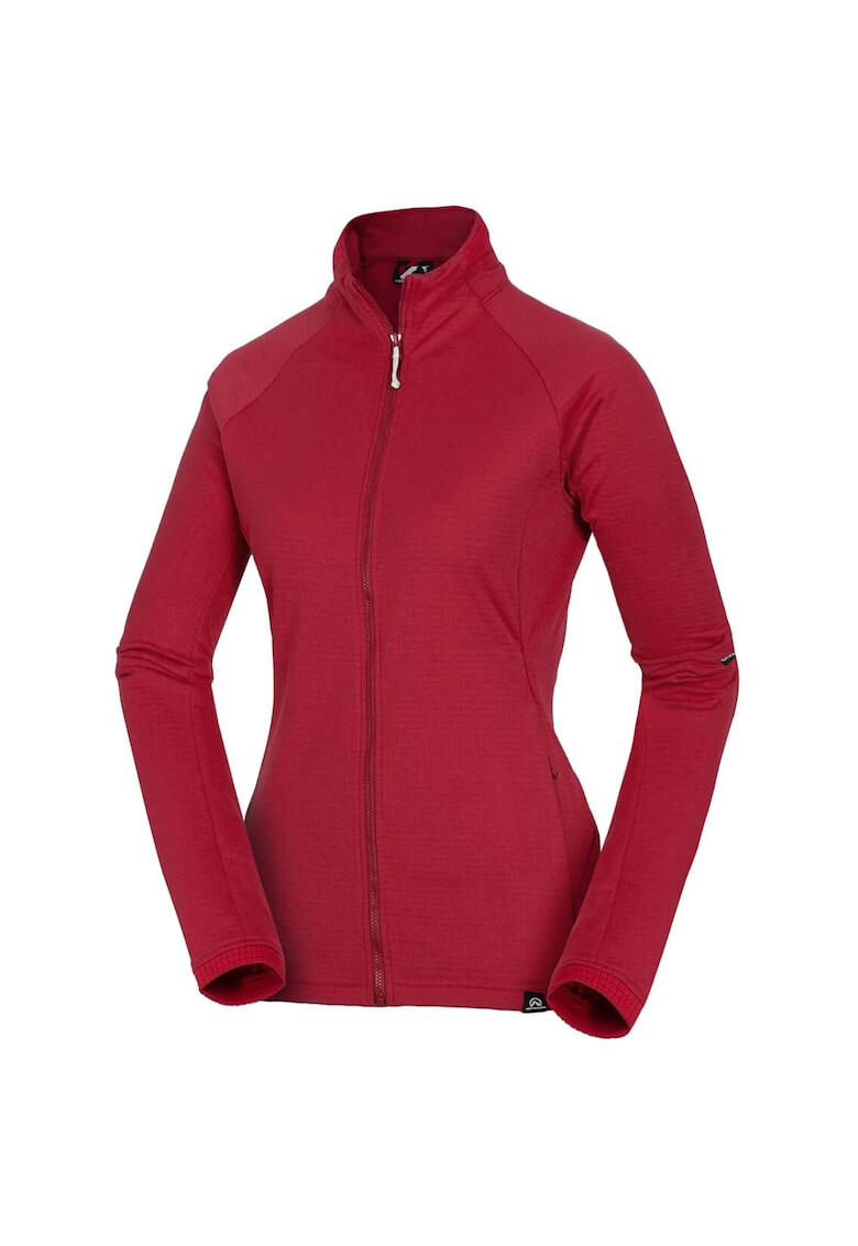 NORTHFINDER Jacheta cu fermoar din fleece Grid pentru trekking Bamergya - Pled.ro