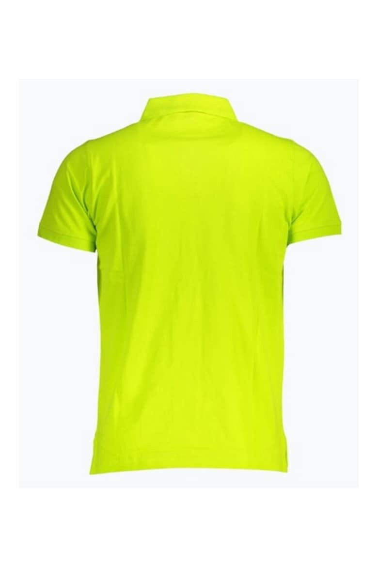 Norway Tricou polo barbati cu logo din bumbac Galben neon - Pled.ro