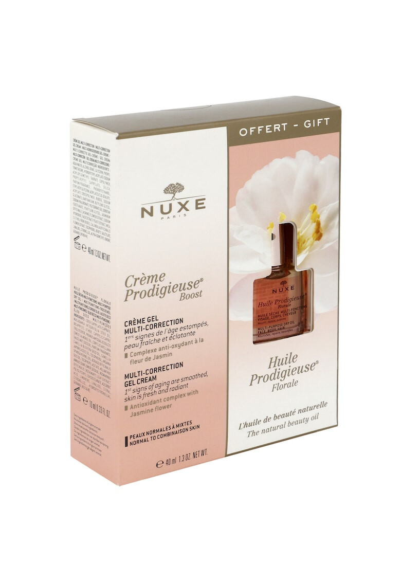 Nuxe Set Creme Prodigueuse Boost: Crema pentru fata pentru ten normal 40 ml + Ser anti-imbatranire 10 ml - Pled.ro