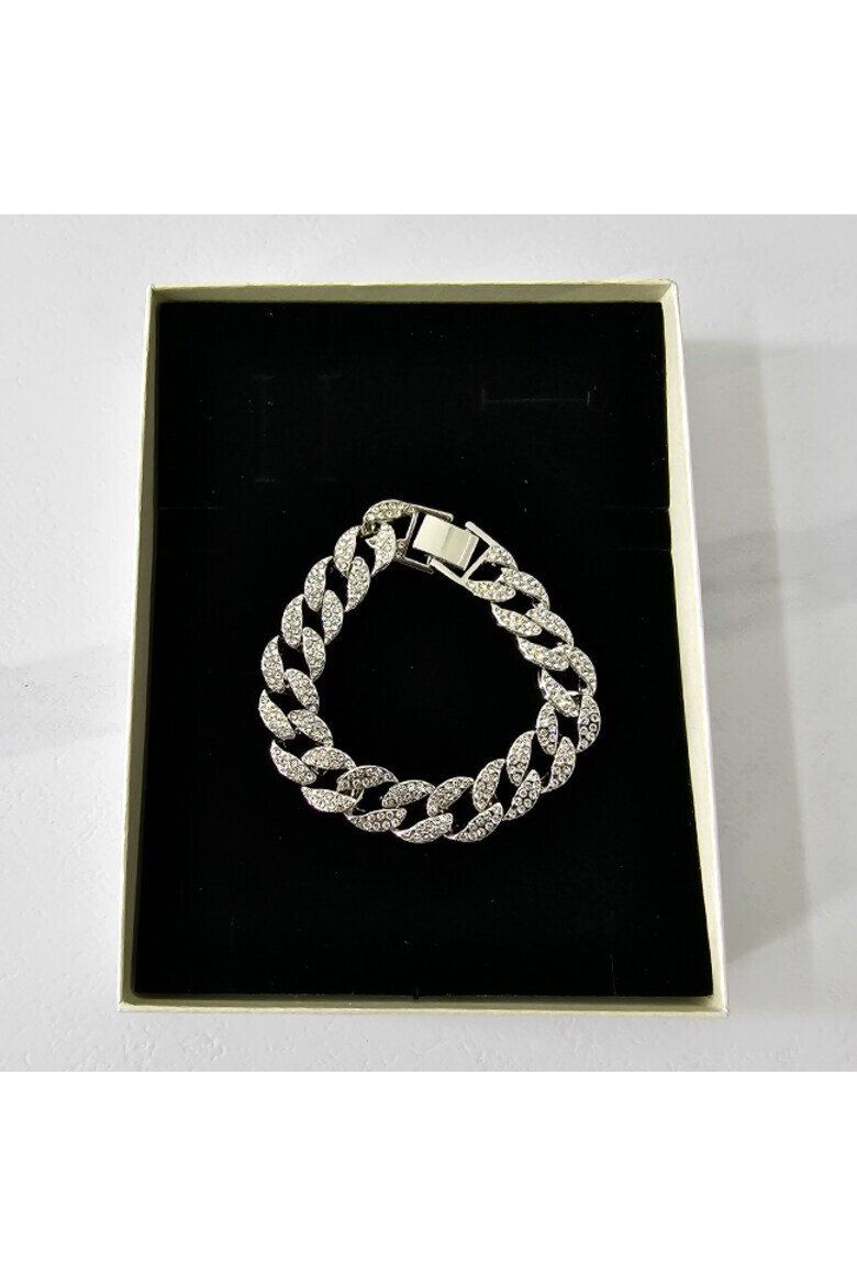 OEM Bratara Cuban Chain din inox incrustat cu zirconiu Unisex - Pled.ro