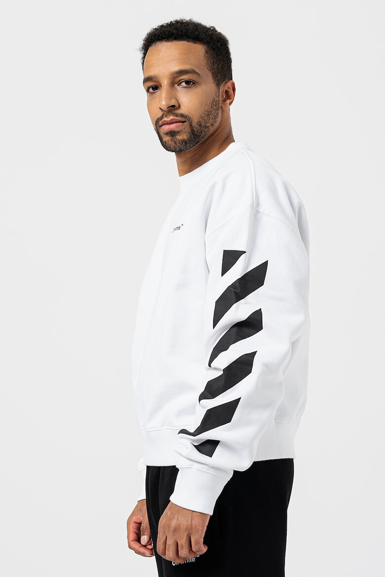 OFF-WHITE Bluza sport cu decolteu la baza gatului Helvetica - Pled.ro