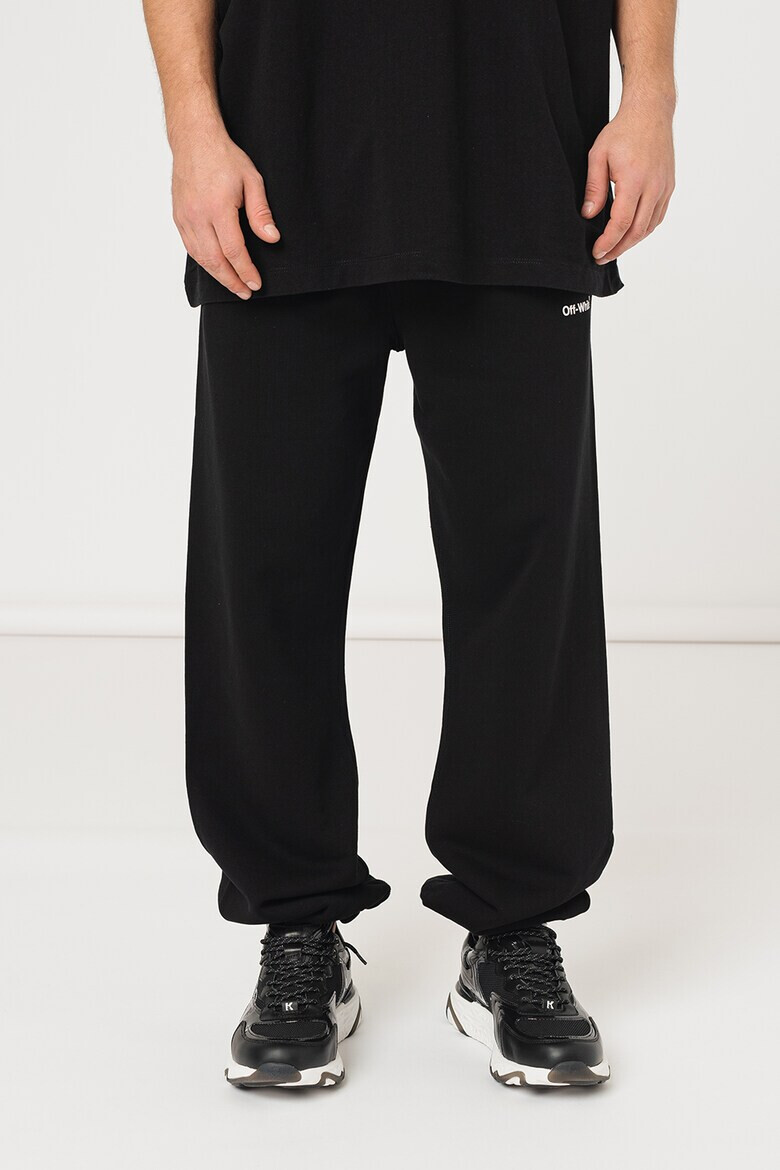 OFF-WHITE Pantaloni sport slim fit Helvetica - Pled.ro