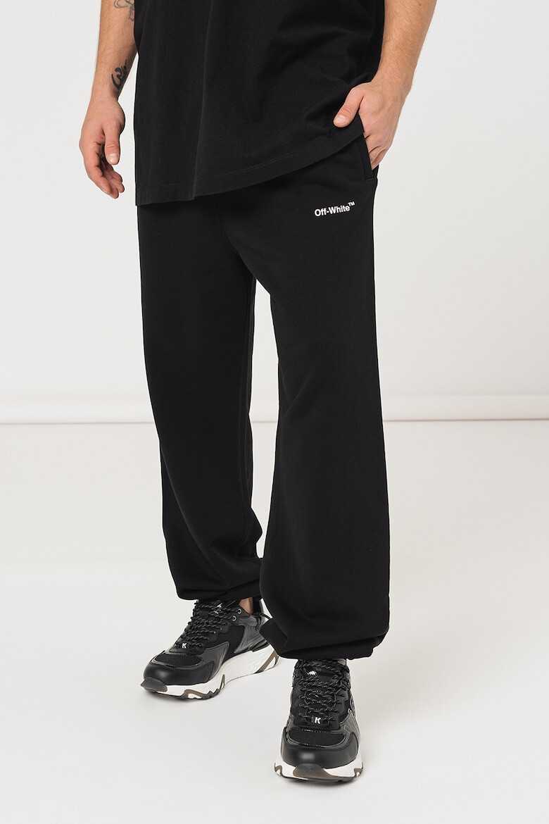 OFF-WHITE Pantaloni sport slim fit Helvetica - Pled.ro