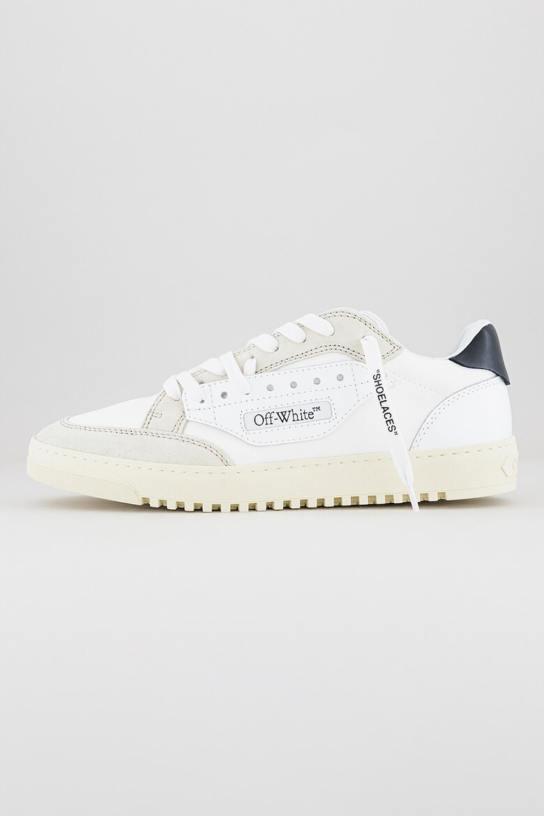 OFF-WHITE Pantofi sport 5.0 de panza cu garnituri de piele intoarsa - Pled.ro