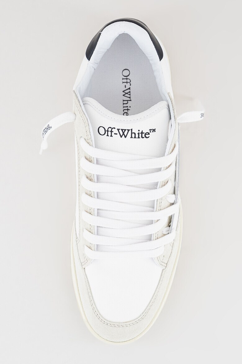 OFF-WHITE Pantofi sport 5.0 de panza cu garnituri de piele intoarsa - Pled.ro