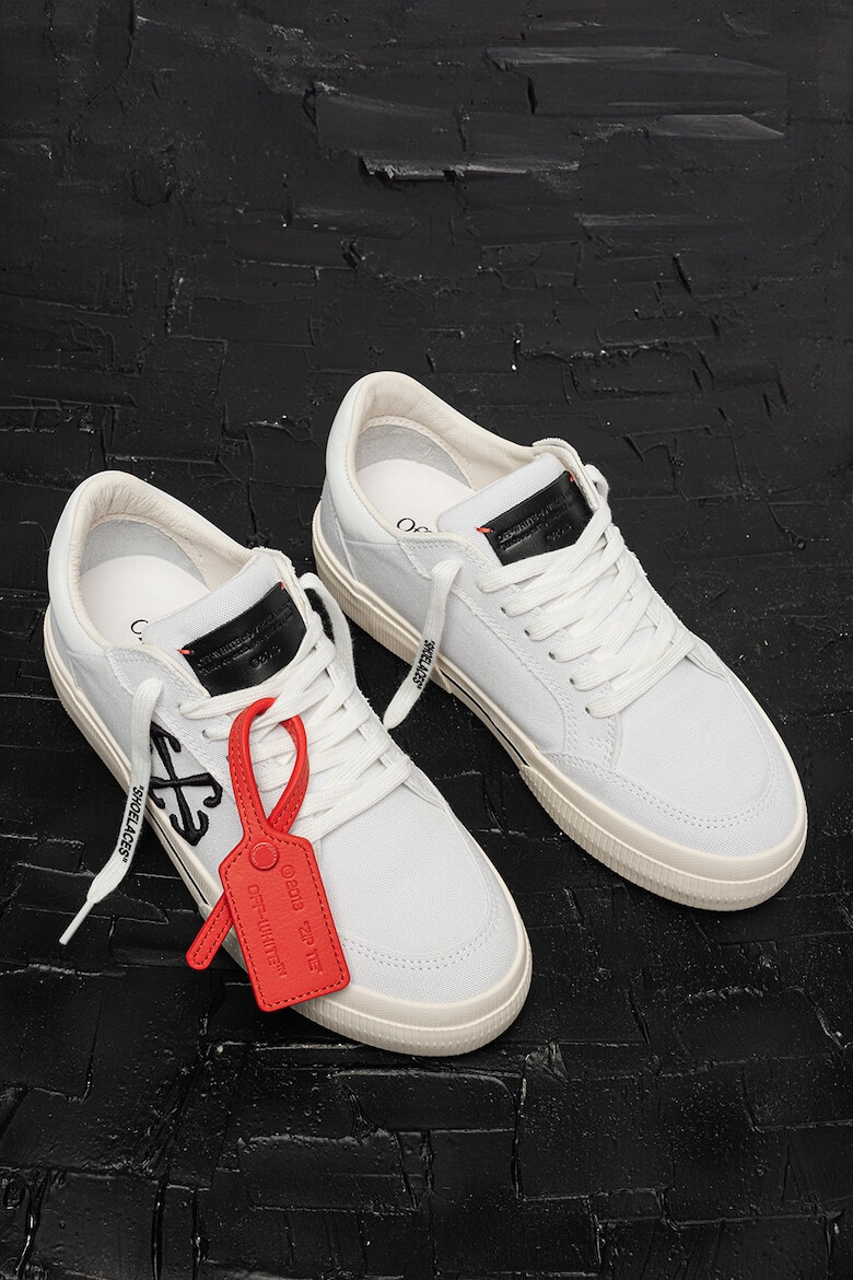 OFF-WHITE Pantofi sport din material textil cu insertii de piele - Pled.ro