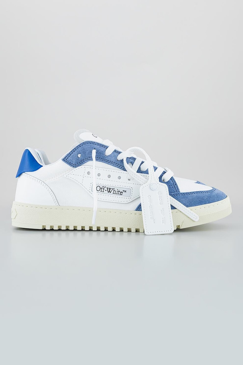 OFF-WHITE Pantofi sport din piele cu garnituri din piele intoarsa - Pled.ro