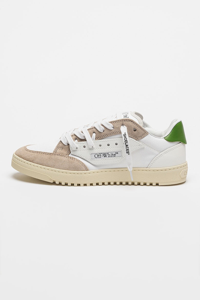 OFF-WHITE Pantofi sport din piele cu garnituri din piele intoarsa - Pled.ro