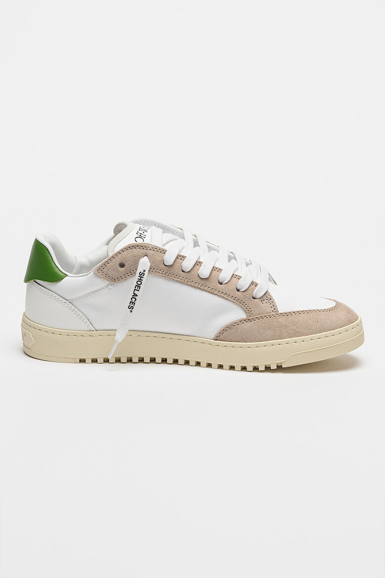 OFF-WHITE Pantofi sport din piele cu garnituri din piele intoarsa - Pled.ro