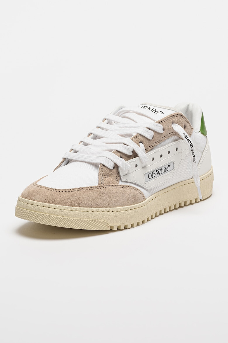 OFF-WHITE Pantofi sport din piele cu garnituri din piele intoarsa - Pled.ro