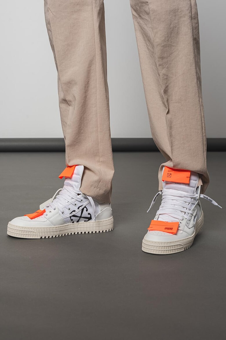 OFF-WHITE Pantofi sport inalti cu detalii contrastante - Pled.ro