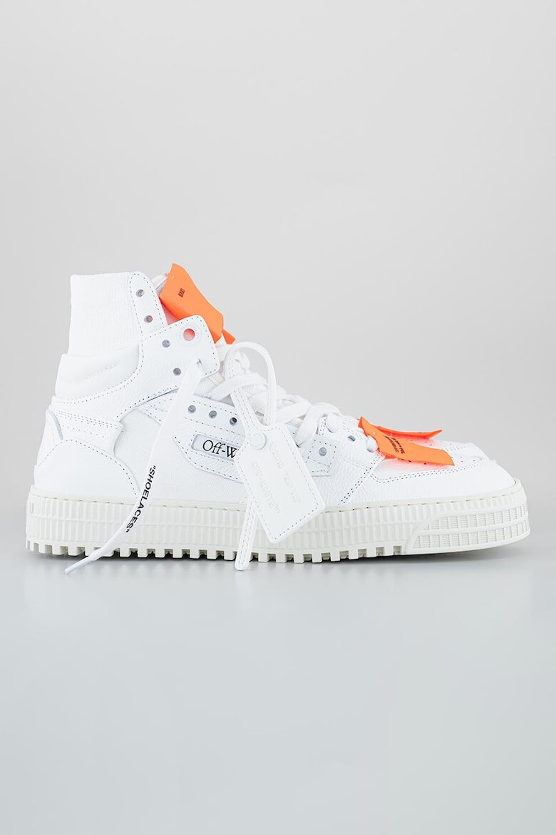 OFF-WHITE Pantofi sport inalti cu detalii contrastante - Pled.ro