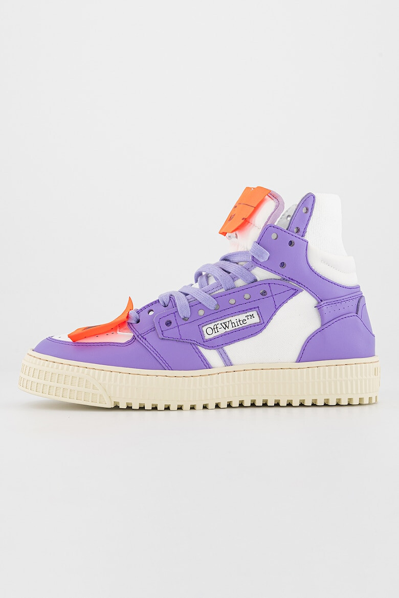 OFF-WHITE Pantofi sport inalti cu insertii de piele - Pled.ro