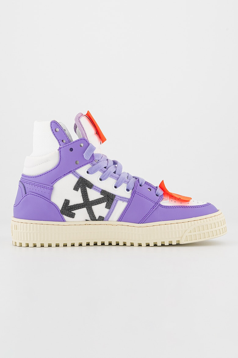 OFF-WHITE Pantofi sport inalti cu insertii de piele - Pled.ro