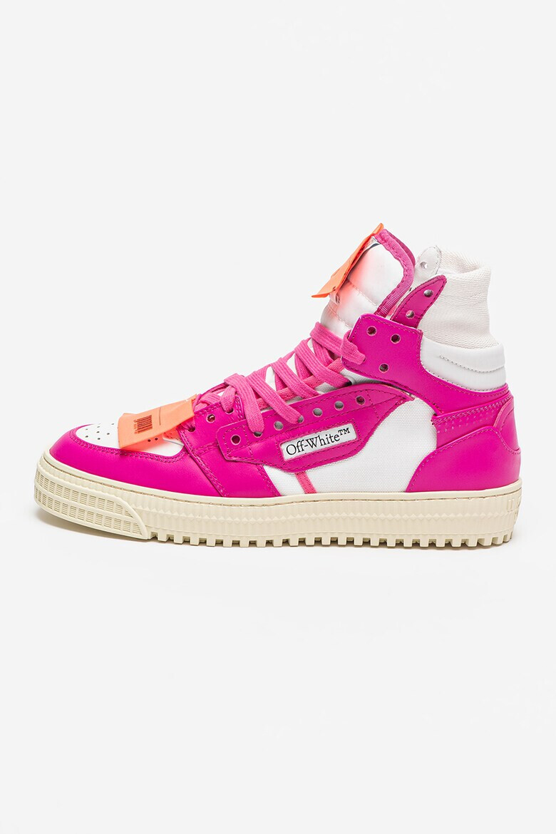 OFF-WHITE Pantofi sport inalti cu insertii de piele - Pled.ro