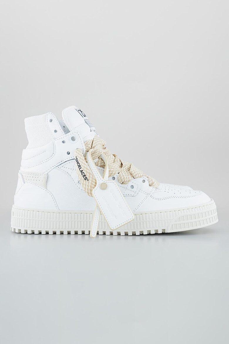 OFF-WHITE Pantofi sport inalti din piele - Pled.ro