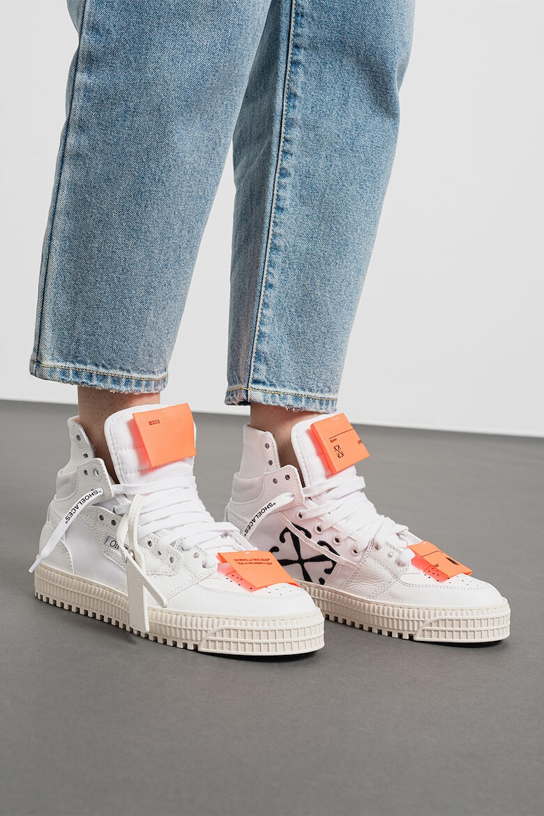 OFF-WHITE Pantofi sport inalti din piele - Pled.ro