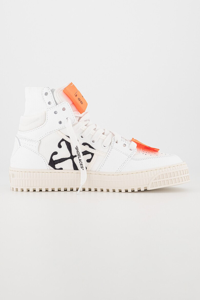 OFF-WHITE Pantofi sport inalti din piele - Pled.ro