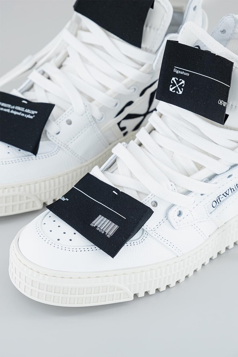 OFF-WHITE Pantofi sport inalti din piele - Pled.ro