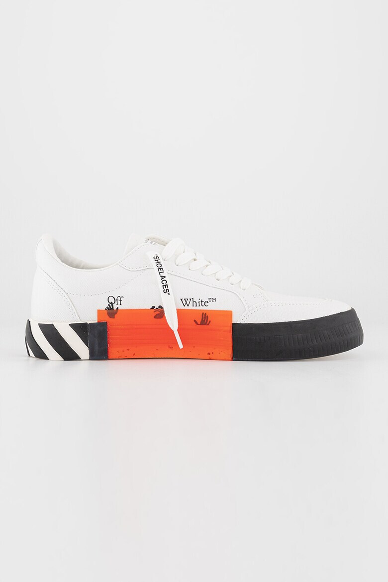 OFF-WHITE Pantofi sport low-cut cu detalii contrastante - Pled.ro