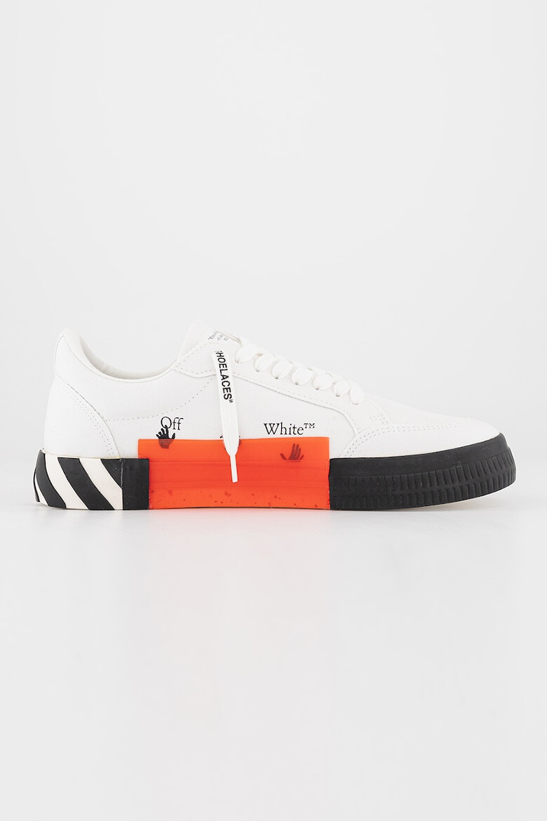 OFF-WHITE Pantofi sport low-cut cu detalii contrastante - Pled.ro