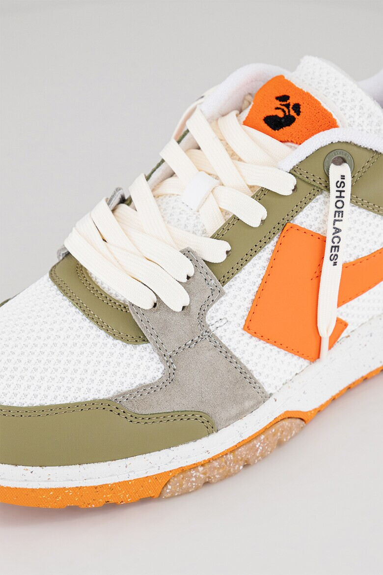 OFF-WHITE Pantofi sport low-cut cu garnituri de piele Out-Of-Office - Pled.ro