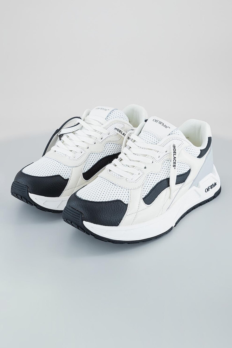 OFF-WHITE Pantofi sport low-cut cu garnituri din piele - Pled.ro