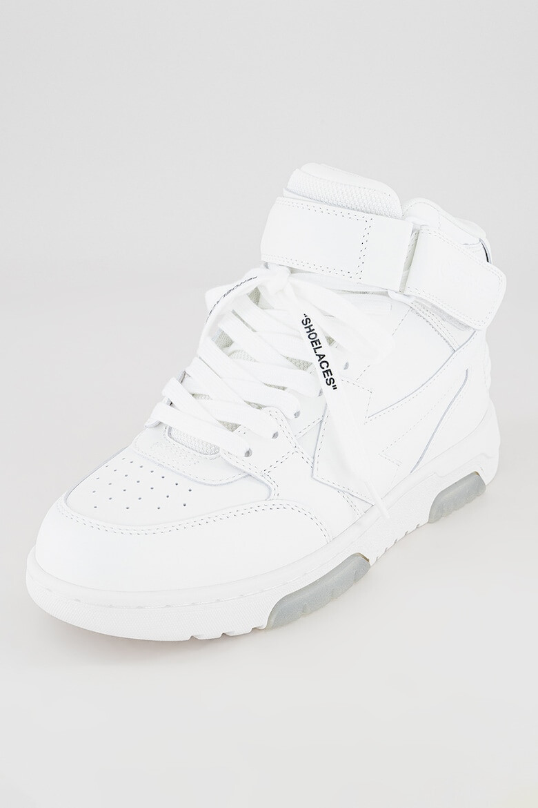 OFF-WHITE Pantofi sport medii de piele cu detalii logo Out Of Office - Pled.ro