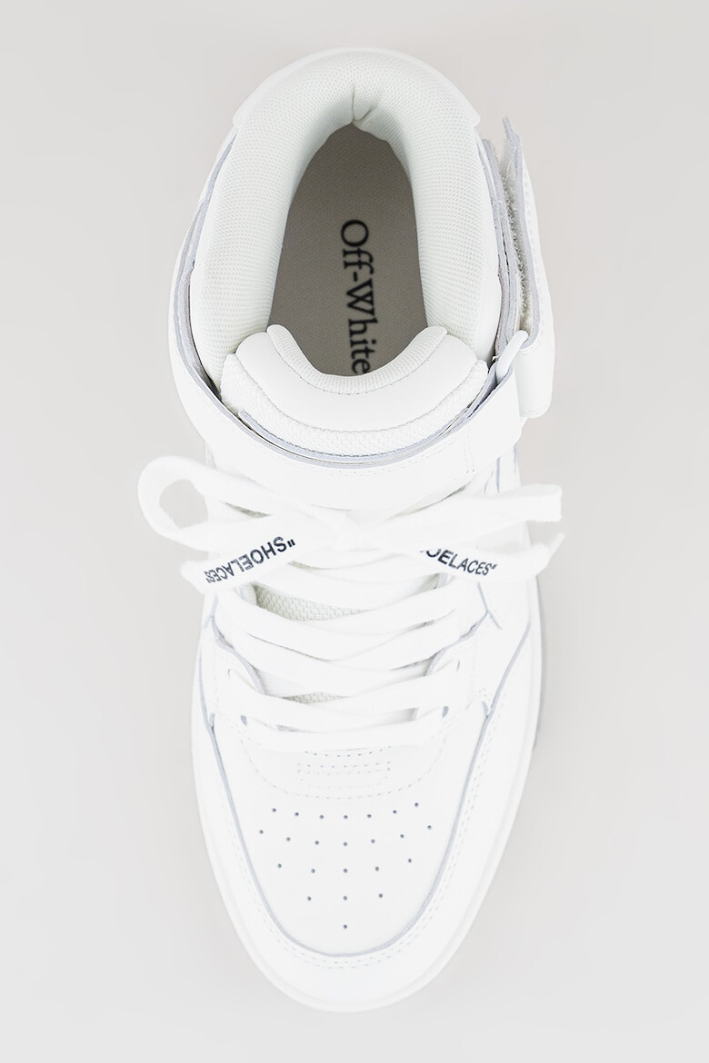 OFF-WHITE Pantofi sport medii de piele cu detalii logo Out Of Office - Pled.ro