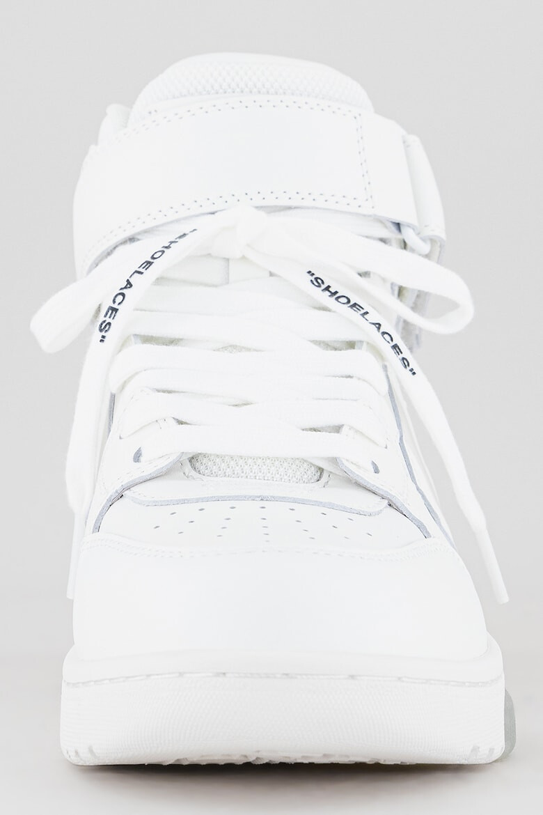 OFF-WHITE Pantofi sport medii de piele cu detalii logo Out Of Office - Pled.ro