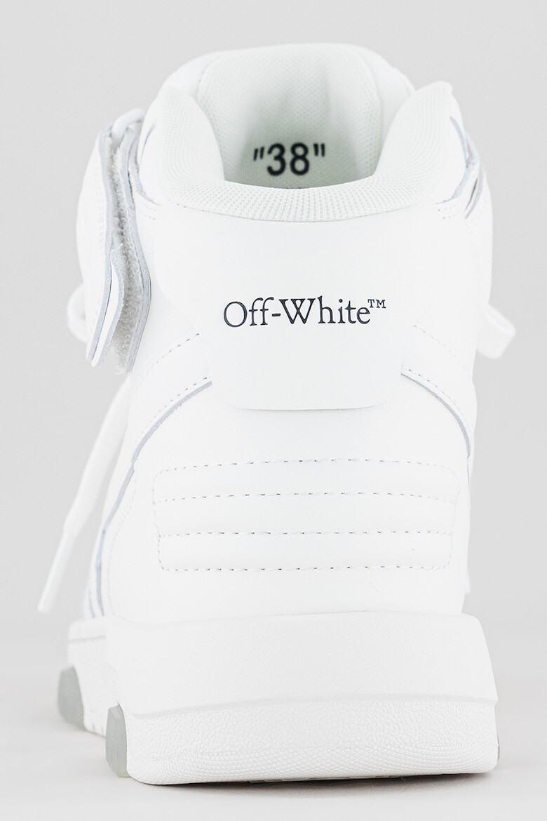 OFF-WHITE Pantofi sport medii de piele cu detalii logo Out Of Office - Pled.ro