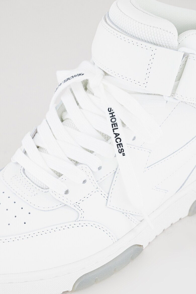 OFF-WHITE Pantofi sport medii de piele cu detalii logo Out Of Office - Pled.ro