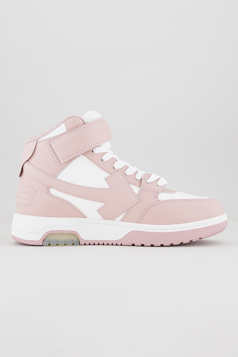 OFF-WHITE Pantofi sport medii de piele cu detalii logo Out Of Office - Pled.ro