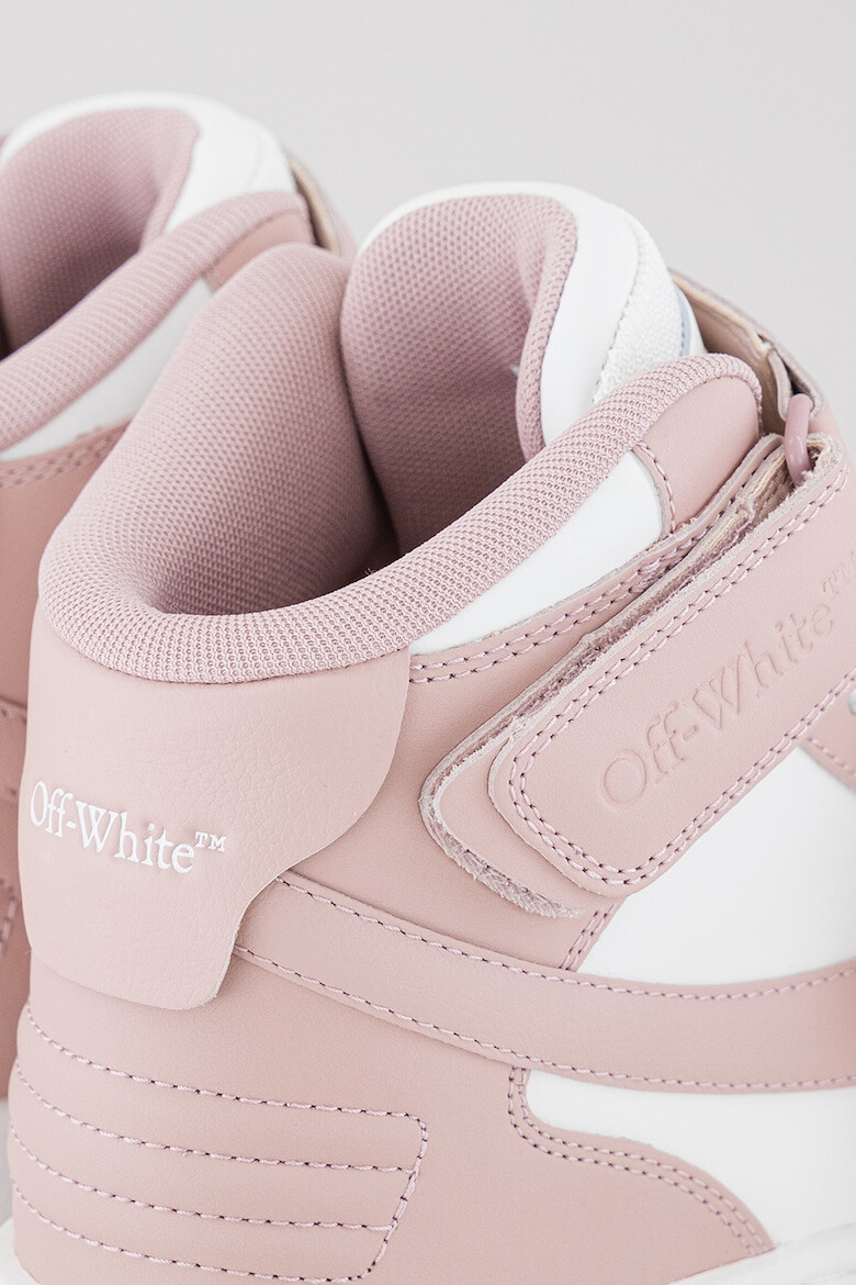 OFF-WHITE Pantofi sport medii de piele cu detalii logo Out Of Office - Pled.ro