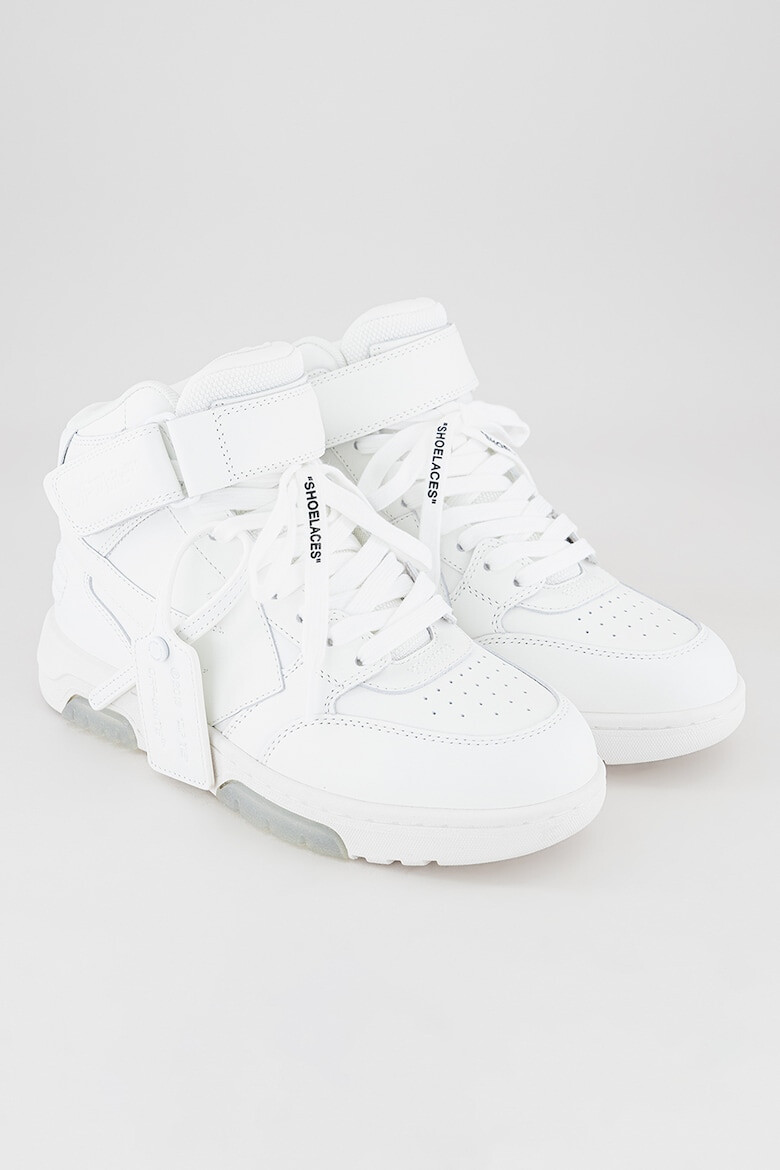 OFF-WHITE Pantofi sport medii de piele cu detalii logo Out Of Office - Pled.ro