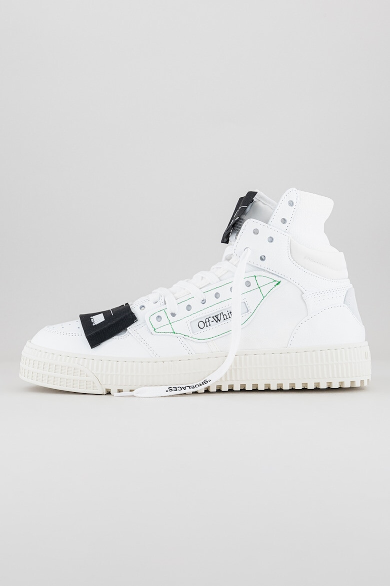 OFF-WHITE Pantofi sport medii de piele cu logo Off Court - Pled.ro