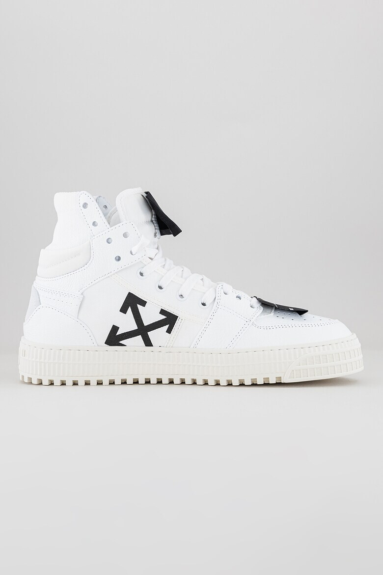 OFF-WHITE Pantofi sport medii de piele cu logo Off Court - Pled.ro