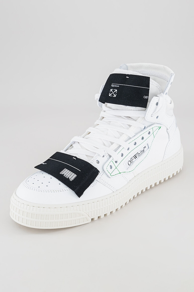 OFF-WHITE Pantofi sport medii de piele cu logo Off Court - Pled.ro