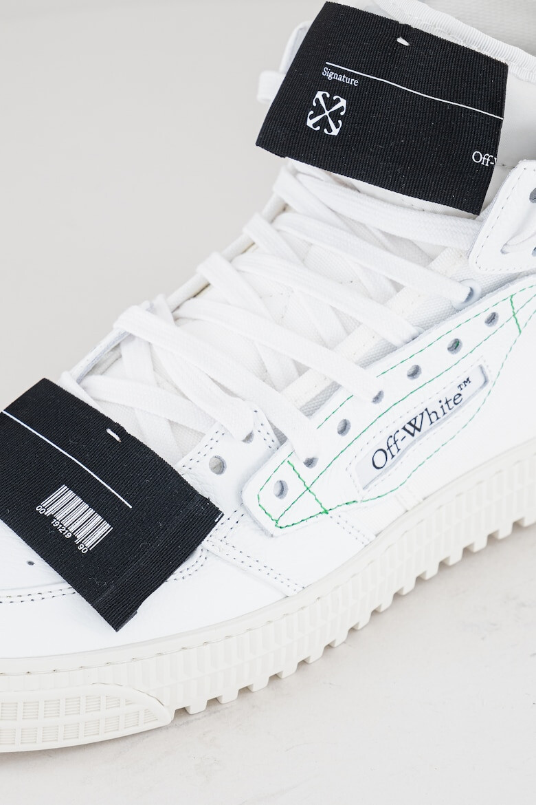 OFF-WHITE Pantofi sport medii de piele cu logo Off Court - Pled.ro