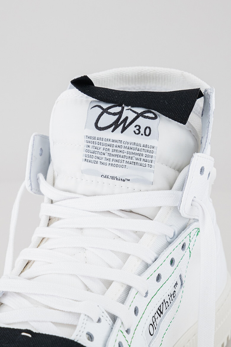 OFF-WHITE Pantofi sport medii de piele cu logo Off Court - Pled.ro