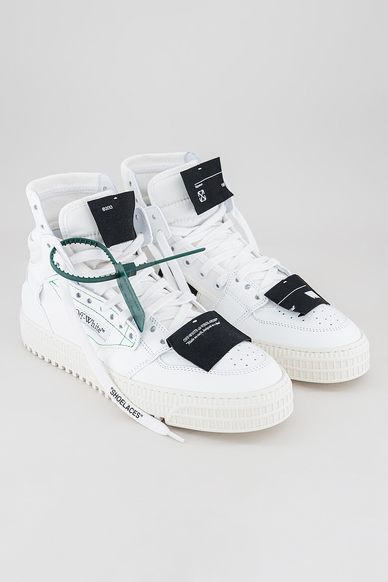 OFF-WHITE Pantofi sport medii de piele cu logo Off Court - Pled.ro