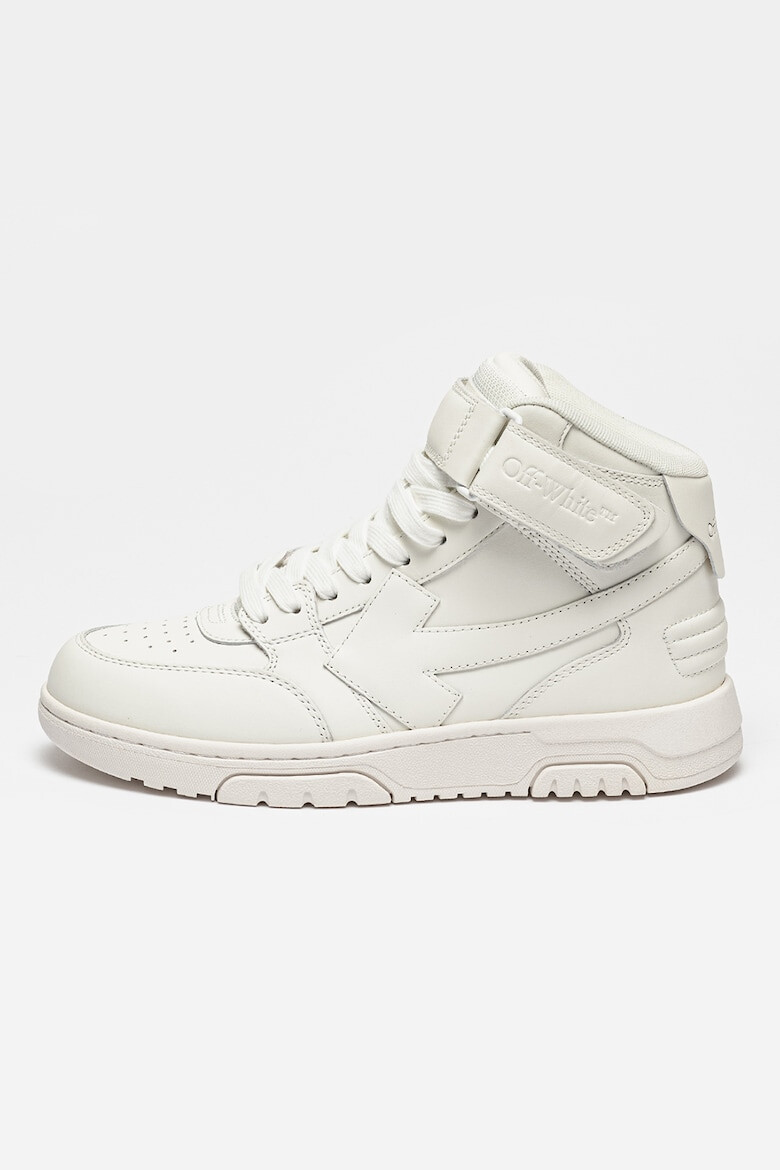 OFF-WHITE Pantofi sport mid-high de piele - Pled.ro