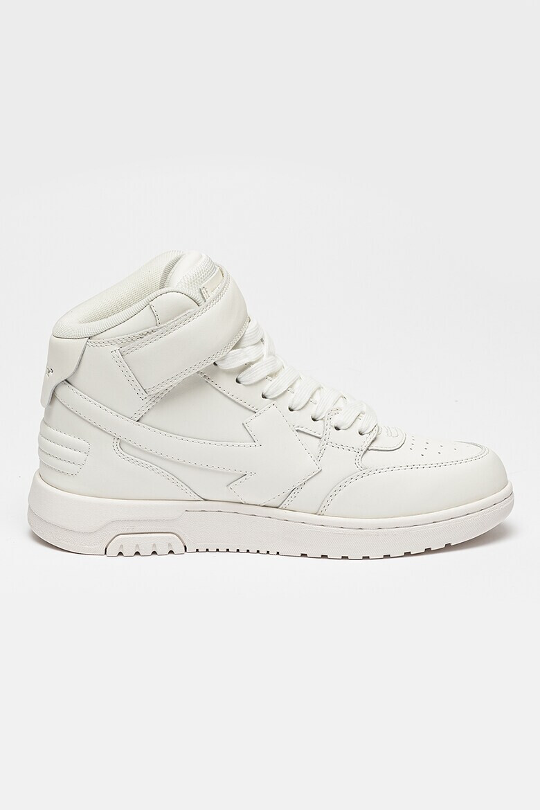 OFF-WHITE Pantofi sport mid-high de piele - Pled.ro