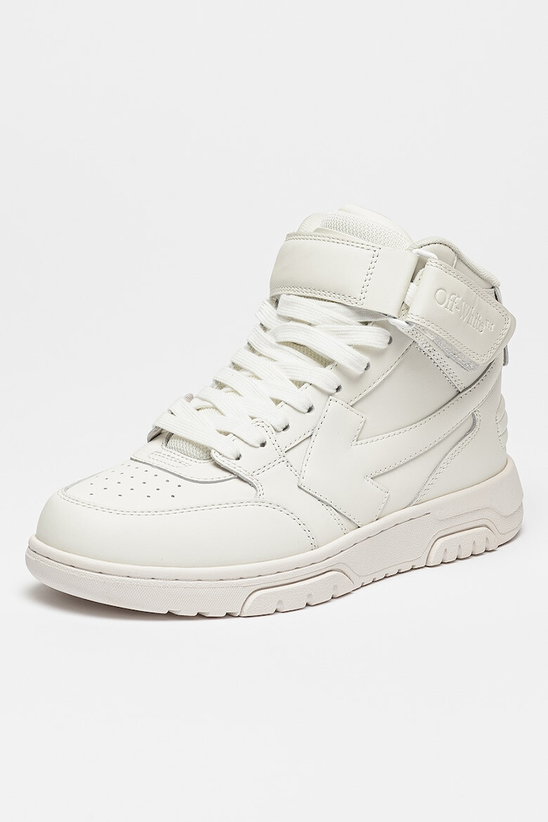 OFF-WHITE Pantofi sport mid-high de piele - Pled.ro