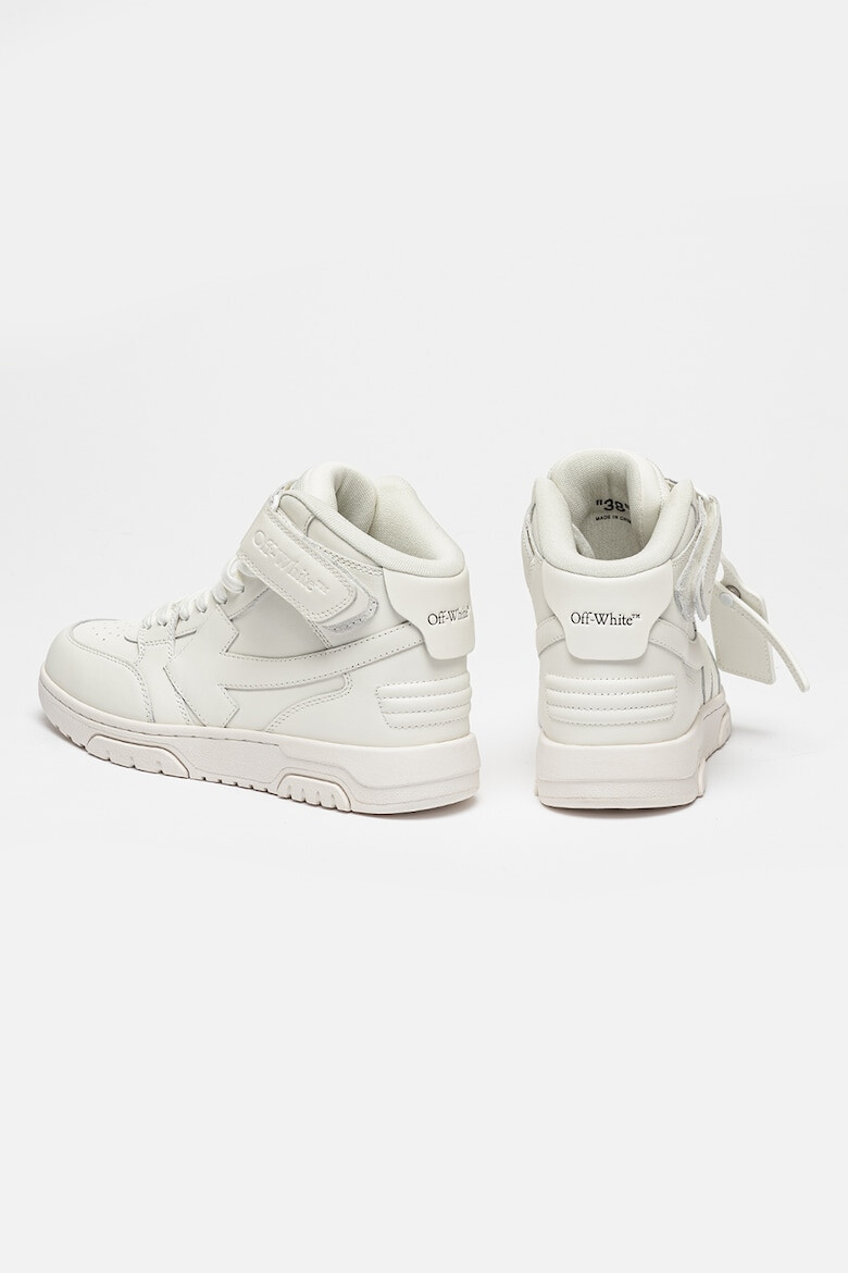 OFF-WHITE Pantofi sport mid-high de piele - Pled.ro