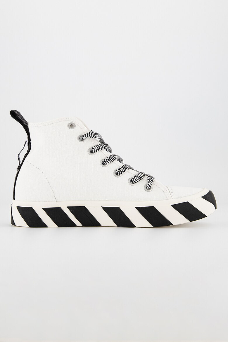 OFF-WHITE Tenisi inalti cu detalii contrastante - Pled.ro