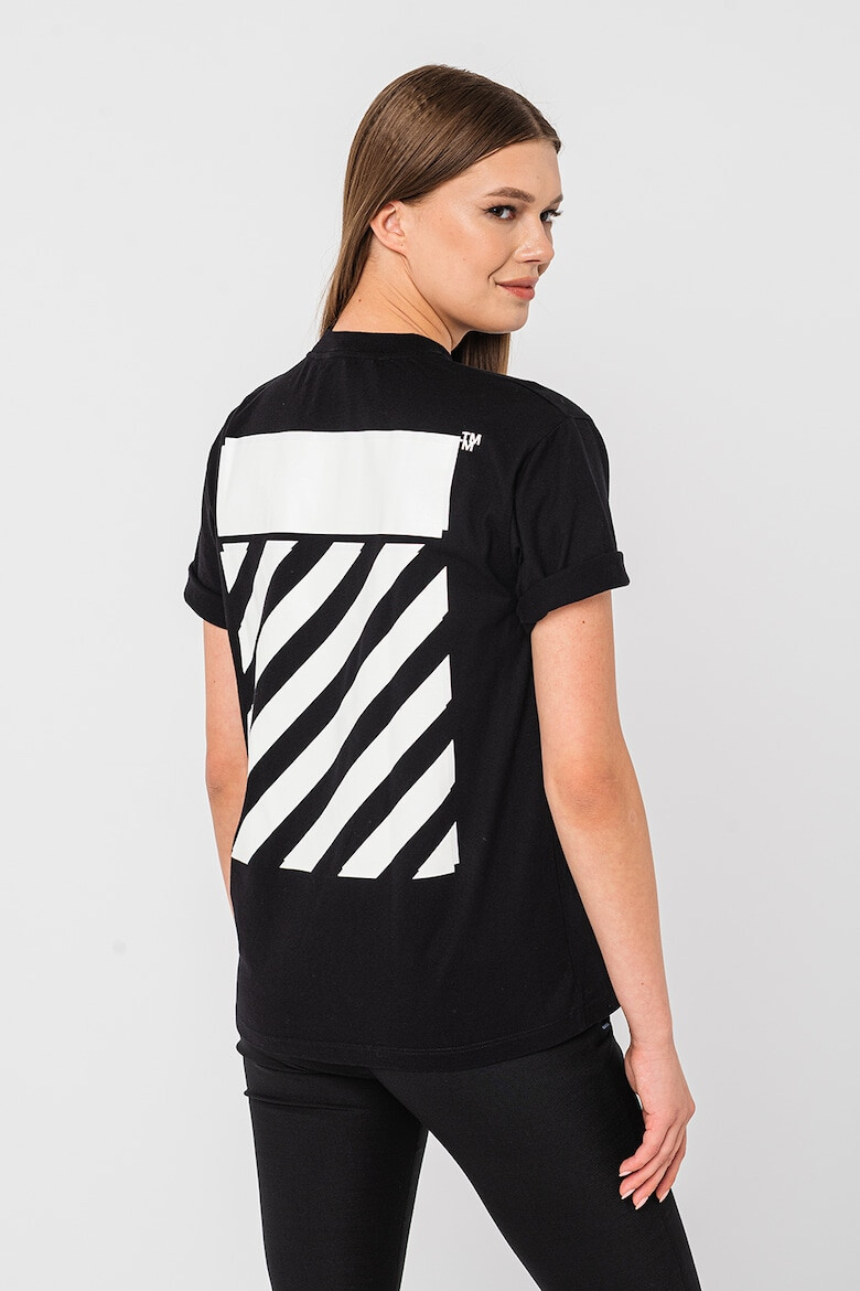 OFF-WHITE Tricou regular fit cu imprimeu pe spate Diag - Pled.ro