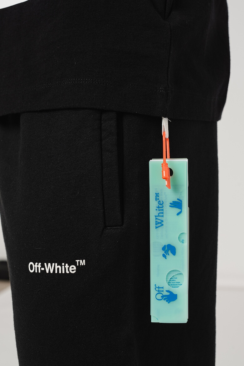 OFF-WHITE Tricou slim fit cu decolteu la baza gatului Monalisa - Pled.ro