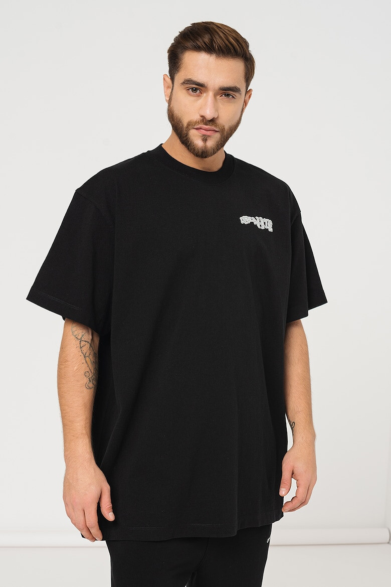 OFF-WHITE Tricou supradimensionat cu imprimeu pe spate Carlos - Pled.ro